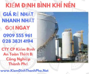 hình ảnh kiểm định bình khí nén