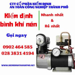 Hình ảnh kiểm định Bình khí nén