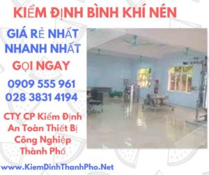 hình ảnh kiểm định bình khí nén