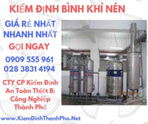 hình ảnh kiểm định bình khí nén