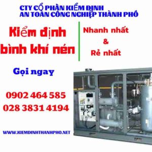 Hình ảnh kiểm định Bình khí nén