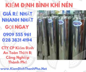 hình ảnh kiểm định bình khí nén