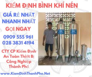 hình ảnh kiểm định bình khí nén