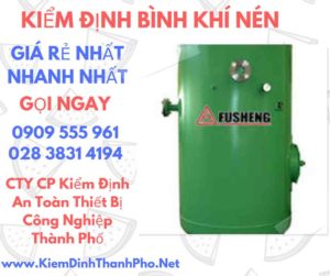 hình ảnh kiểm định bình khí nén