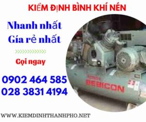 Hình ảnh kiểm định Bình khí nén