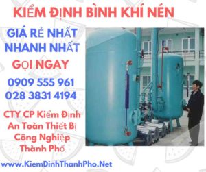 hình ảnh kiểm định bình khí nén