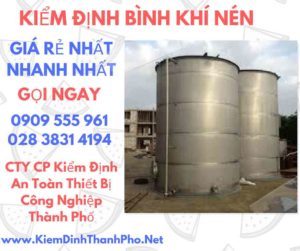 hình ảnh kiểm định bình khí nén