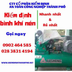 Hình ảnh kiểm định Bình khí nén