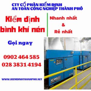 Hình ảnh kiểm định Bình khí nén