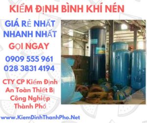 hình ảnh kiểm định bình khí nén