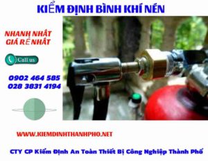 Hình ảnh kiểm định Bình khí nén