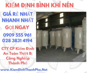 hình ảnh kiểm định bình khí nén