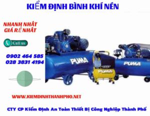 Hình ảnh kiểm định Bình khí nén