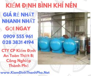 hình ảnh kiểm định bình khí nén