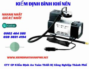 Hình ảnh kiểm định Bình khí nén