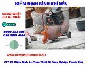 Hình ảnh kiểm định Bình khí nén