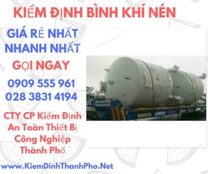 hình ảnh kiểm định bình khí nén