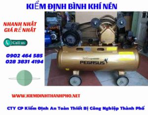 Hình ảnh kiểm định Bình khí nén