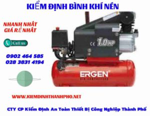 Hình ảnh kiểm định Bình khí nén