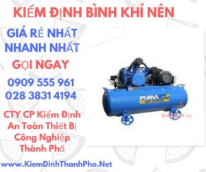 hình ảnh kiểm định bình khí nén