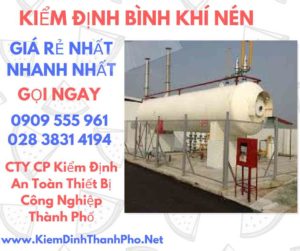 hình ảnh kiểm định bình khí nén