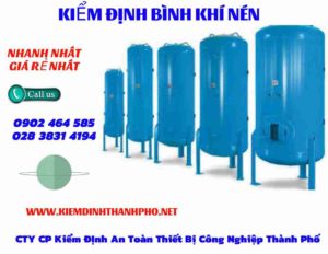 Hình ảnh kiểm định Bình khí nén