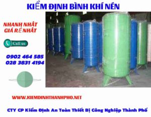 Hình ảnh kiểm định Bình khí nén