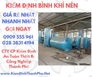 hình ảnh kiểm định bình khí nén