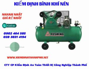 Hình ảnh kiểm định Bình khí nén