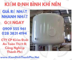 hình ảnh kiểm định bình khí nén