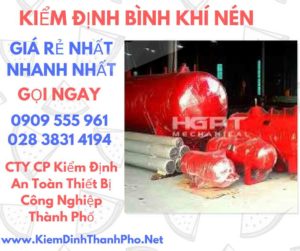 hình ảnh kiểm định bình khí nén