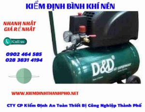 Hình ảnh kiểm định Bình khí nén