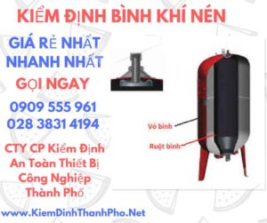 hình ảnh kiểm định bình khí nén