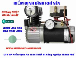 Hình ảnh kiểm định Bình khí nén