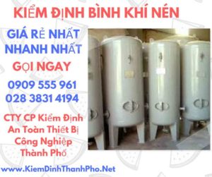 hình ảnh kiểm định bình khí nén