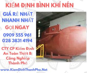 Hình ảnh kiểm định Bình khí nén