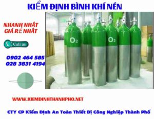 Hình ảnh kiểm định Bình khí nén