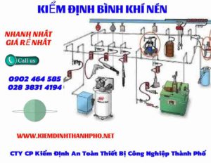 Hình ảnh kiểm định Bình khí nén