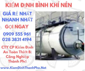 hình ảnh kiểm định bình khí nén