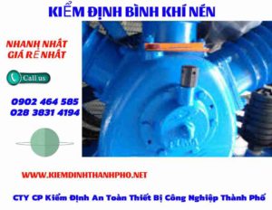 Hình ảnh kiểm định Bình khí nén