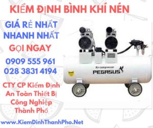 hình ảnh kiểm định bình khí nén