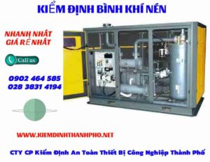 Hình ảnh kiểm định Bình khí nén