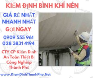 hình ảnh kiểm định bình khí nén