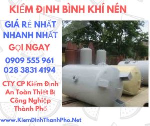 hình ảnh kiểm định bình khí nén