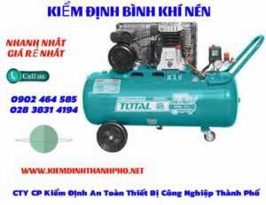 Hình ảnh kiểm định Bình khí nén