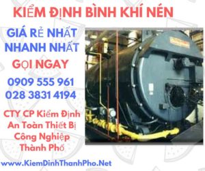 hình ảnh kiểm định bình khí nén