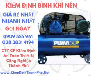 hình ảnh kiểm định bình khí nén