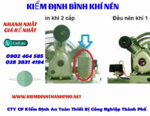 Hình ảnh kiểm định Bình khí nén