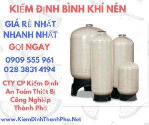 hình ảnh kiểm định bình khí nén