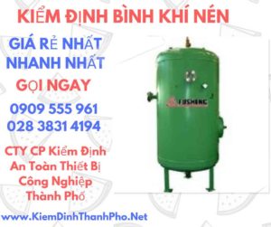 hình ảnh kiểm định bình khí nén